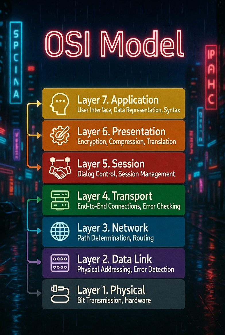 The 7 OSI layers